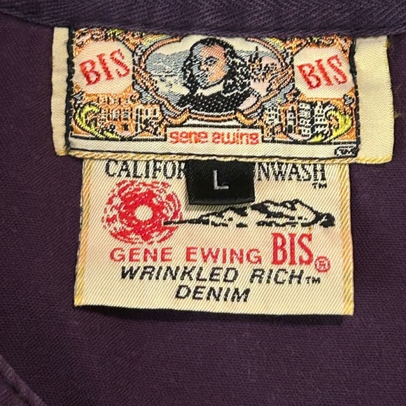 Gene Ewing vintage purple tank with side buttons - Picture 4 of 4